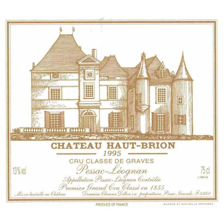 Chateau Haut-Brion (bin soiled label) 1995 Front Label