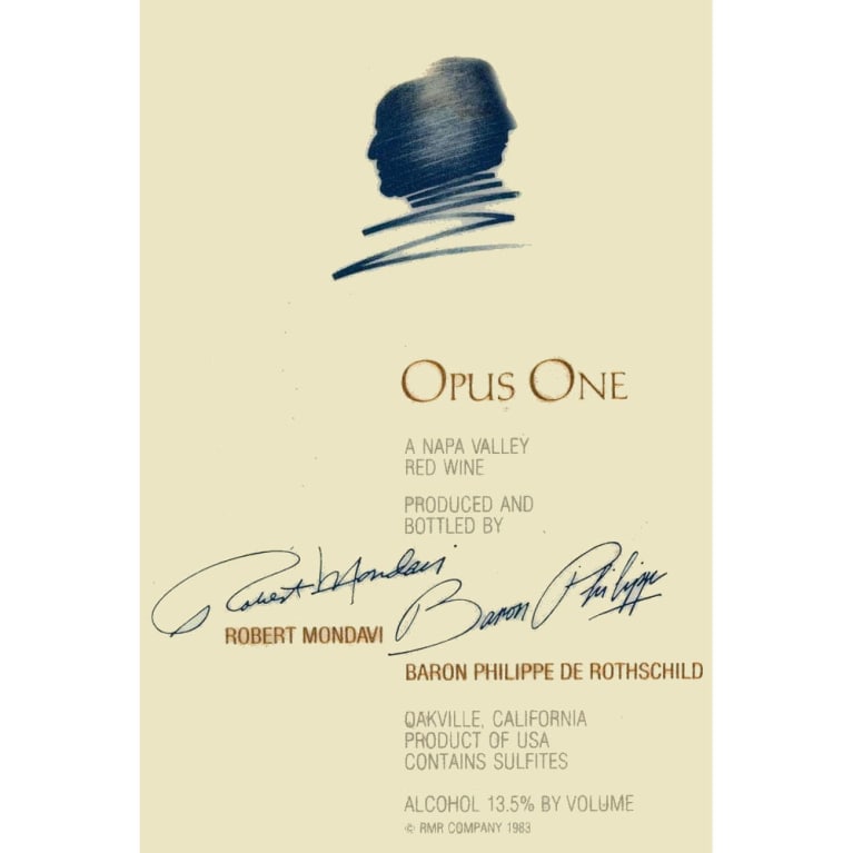 Opus One (scuffed label) 2002 Front Label