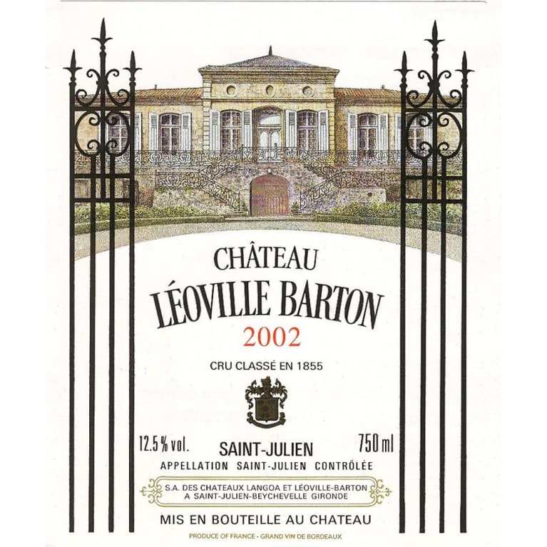 Chateau Leoville Barton 2002 Front Label