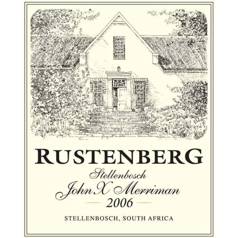 Rustenberg John X Merriman 2006 Front Label