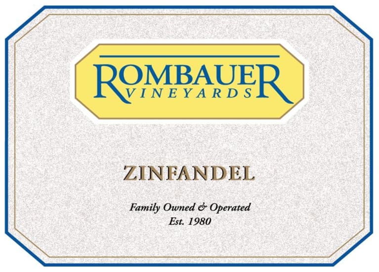 Rombauer California Zinfandel 2020 Front Label