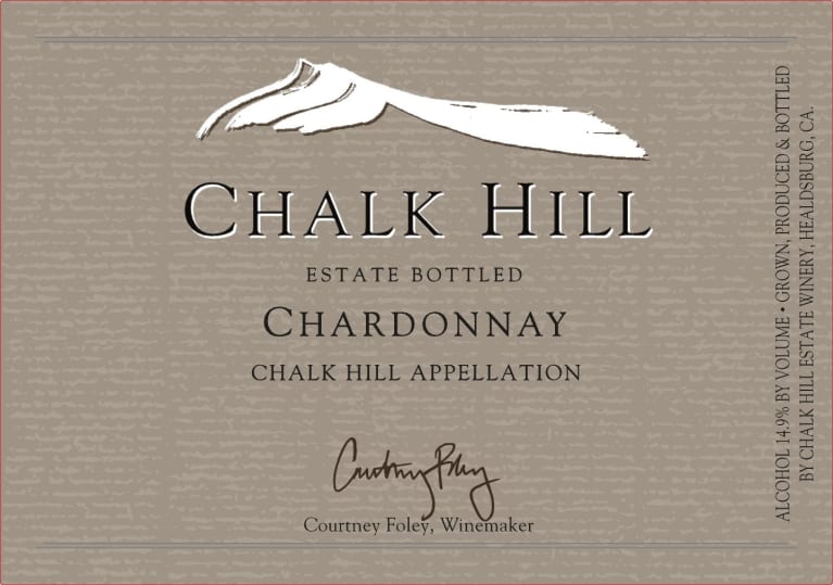 Chalk Hill Estate Chardonnay 2020 Front Label