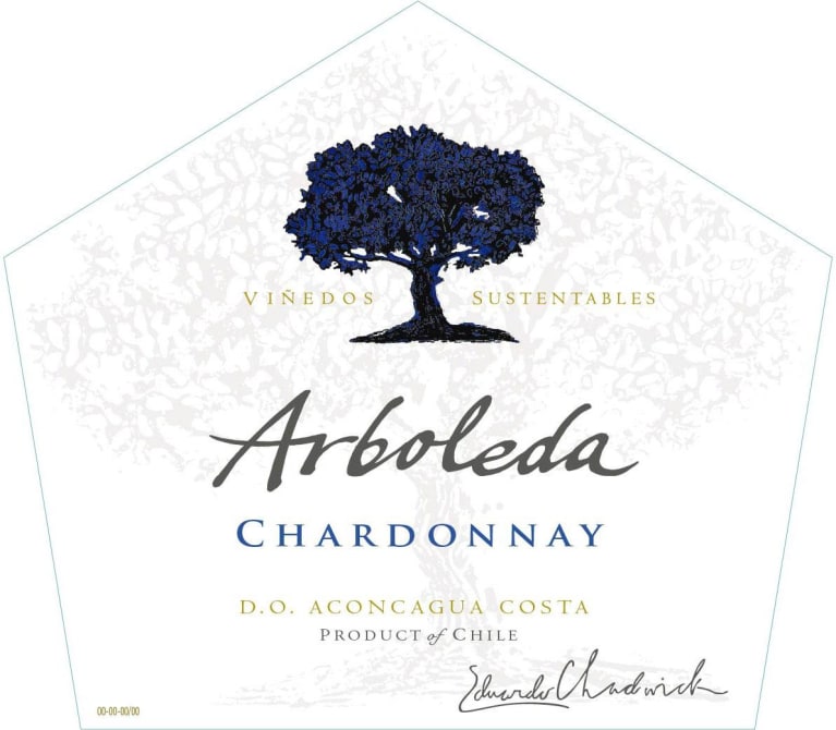 Arboleda Chardonnay 2019 Front Label