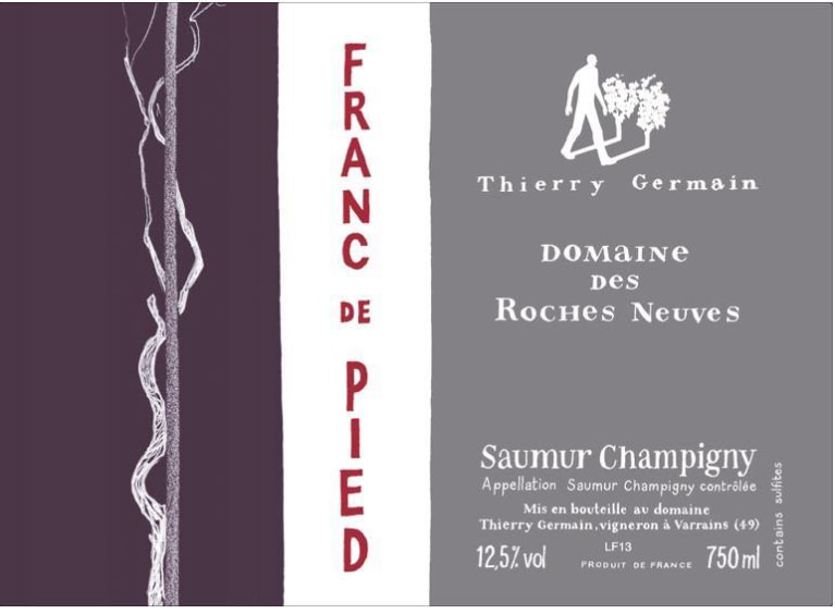 Thierry Germain Saumur Champigny Franc de Pied 2019 Front Label