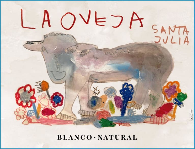 Santa Julia La Oveja Torrontes Natural 2021 Front Label