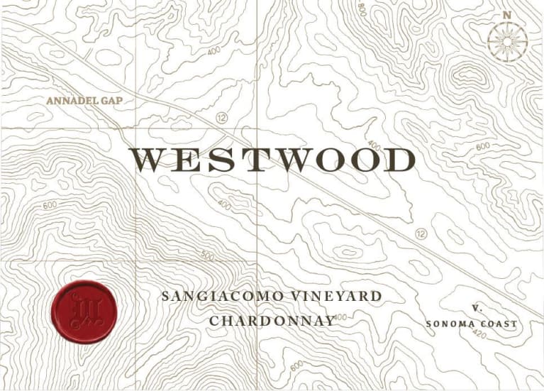 Westwood Winery Sangiacomo Vineyard Chardonnay 2019 Front Label