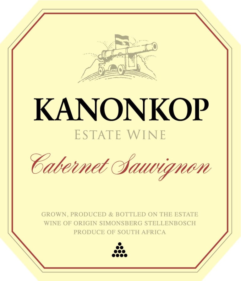Kanonkop Cabernet Sauvignon 2016 Front Label