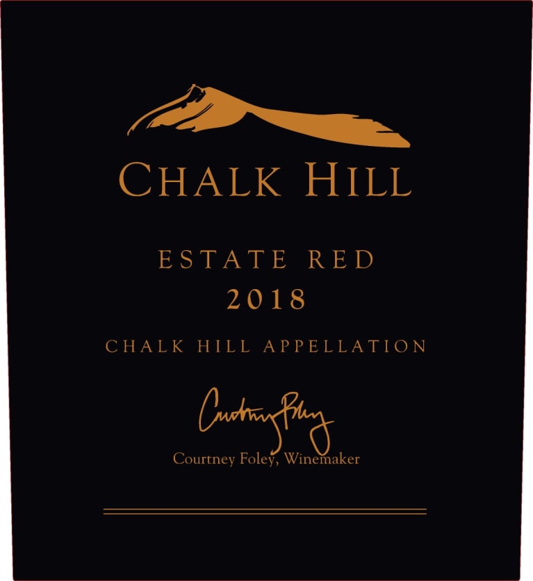 Chalk Hill Estate Red 2018 Front Label