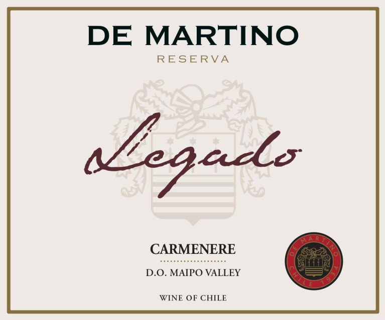 De Martino Legado Carmenere 2019 Front Label