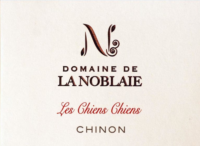 Domaine de la Noblaie Chinon Rouge Les Chiens-Chiens 2018 Front Label