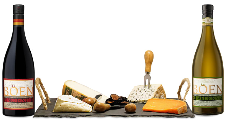 wine.com Wine & Slate Cheese Board Gift Set Gift Product Image