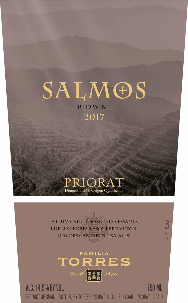 Familia Torres Salmos 2017 Front Label