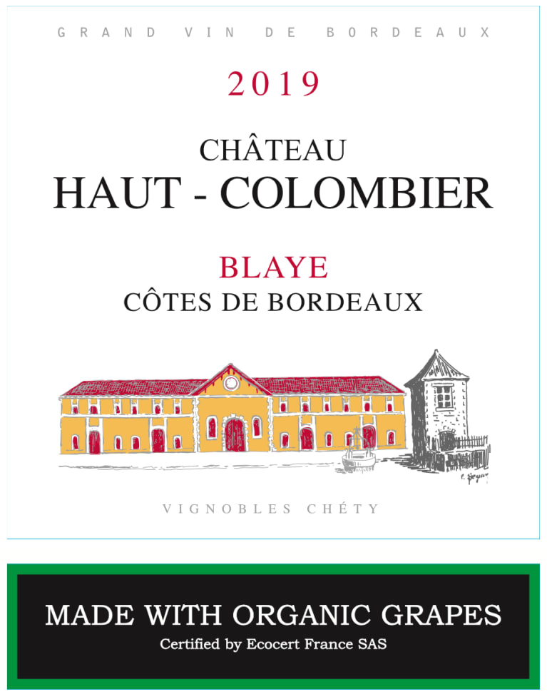 Chateau Haut-Colombier 2019 Front Label