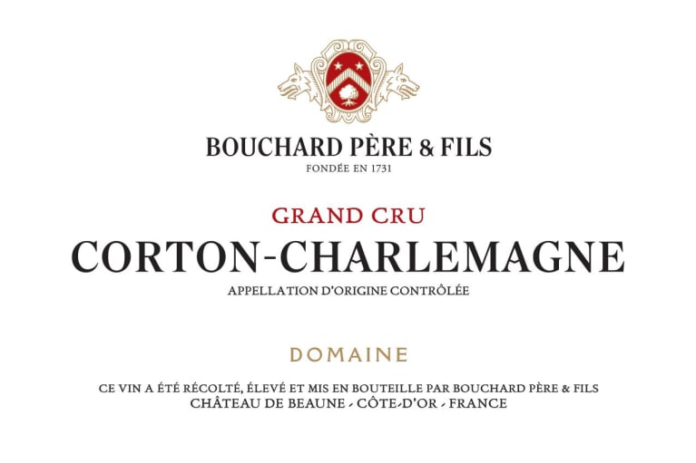 Bouchard Pere & Fils Corton-Charlemagne Grand Cru 2018 Front Label