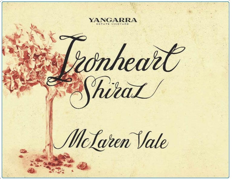 Yangarra Estate Vineyard Ironheart Shiraz 2016 Front Label