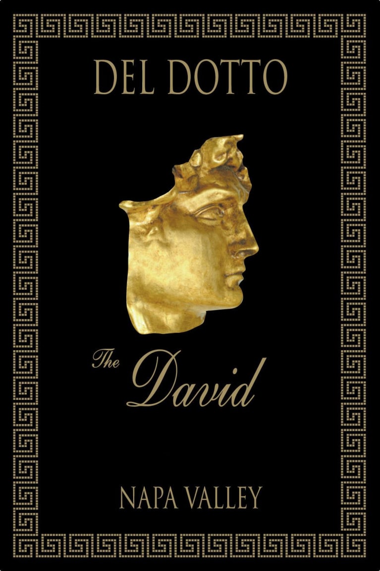 Del Dotto The David 2002 Front Label