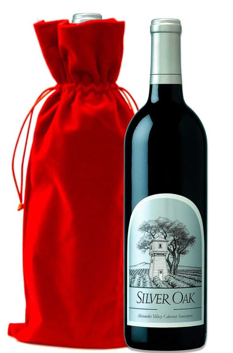 wine.com Silver Oak Alexander Valley Cabernet Sauvignon with Red Velvet Gift Bag Gift Product Image