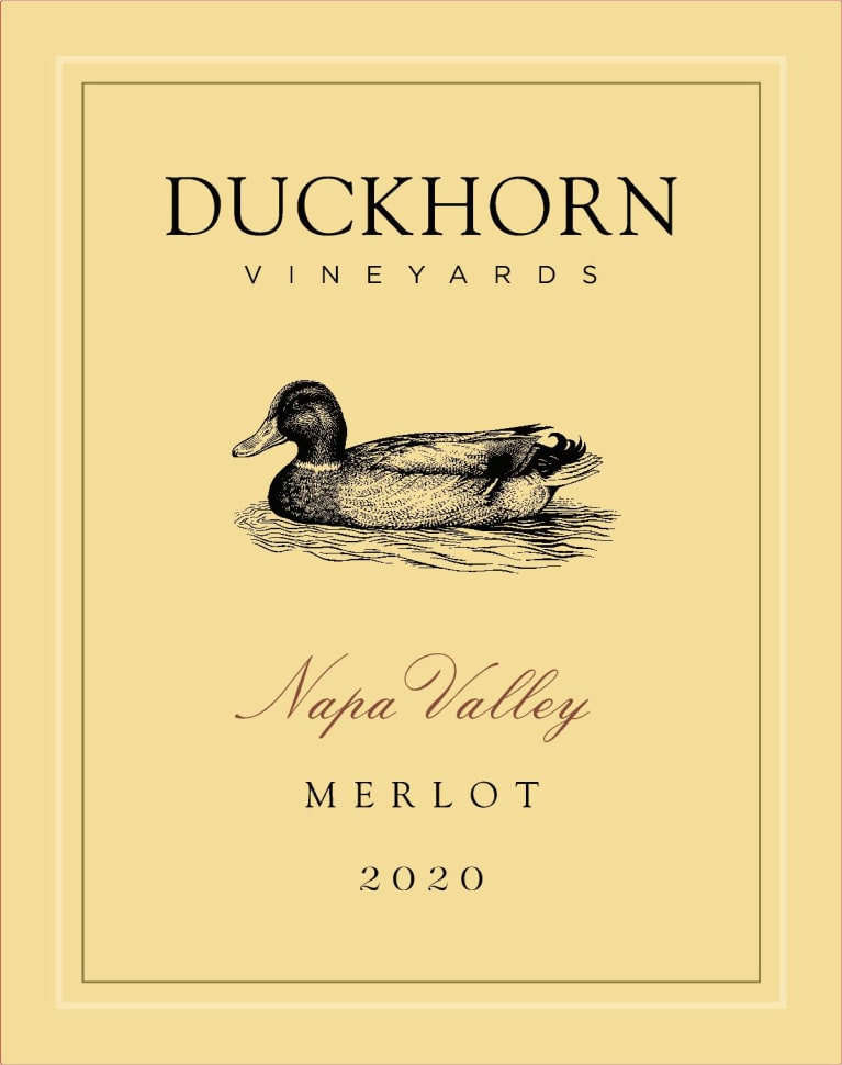 Duckhorn Napa Valley Merlot 2020 Front Label