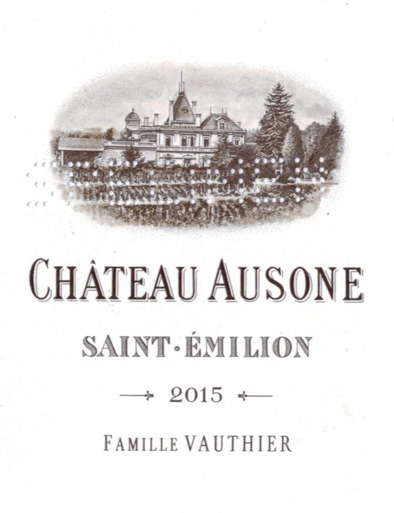 Chateau Ausone 2015 Front Label