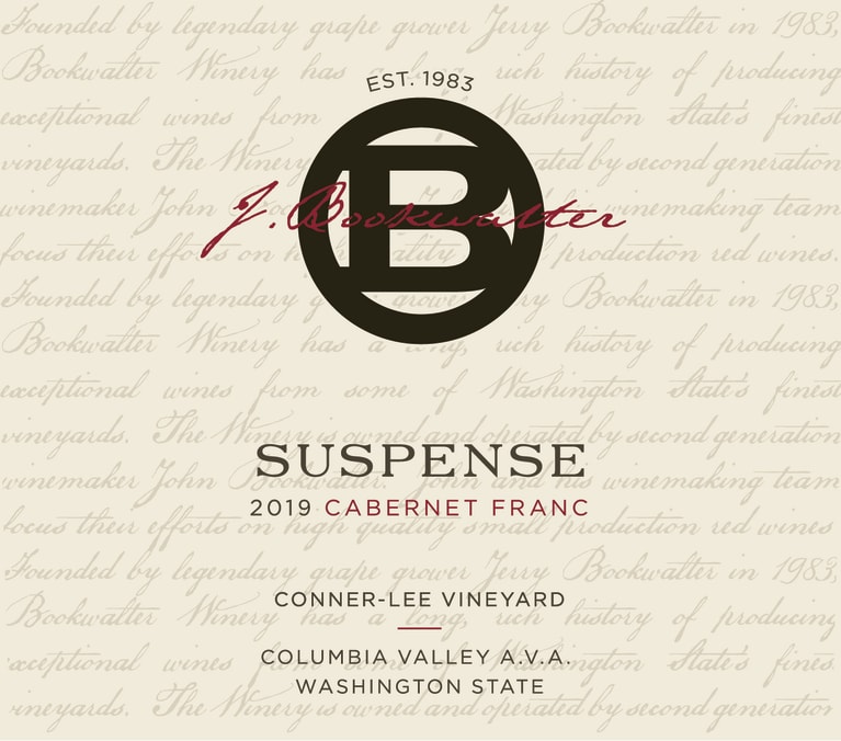 J. Bookwalter Suspense 2019 Front Label