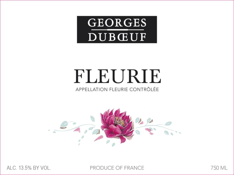 Duboeuf Fleurie 2019 Front Label