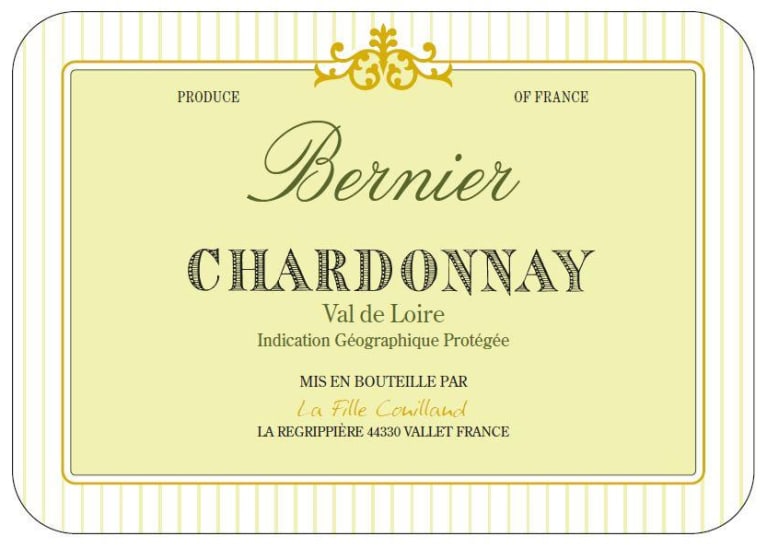 Domaine de Bernier Chardonnay 2020 Front Label