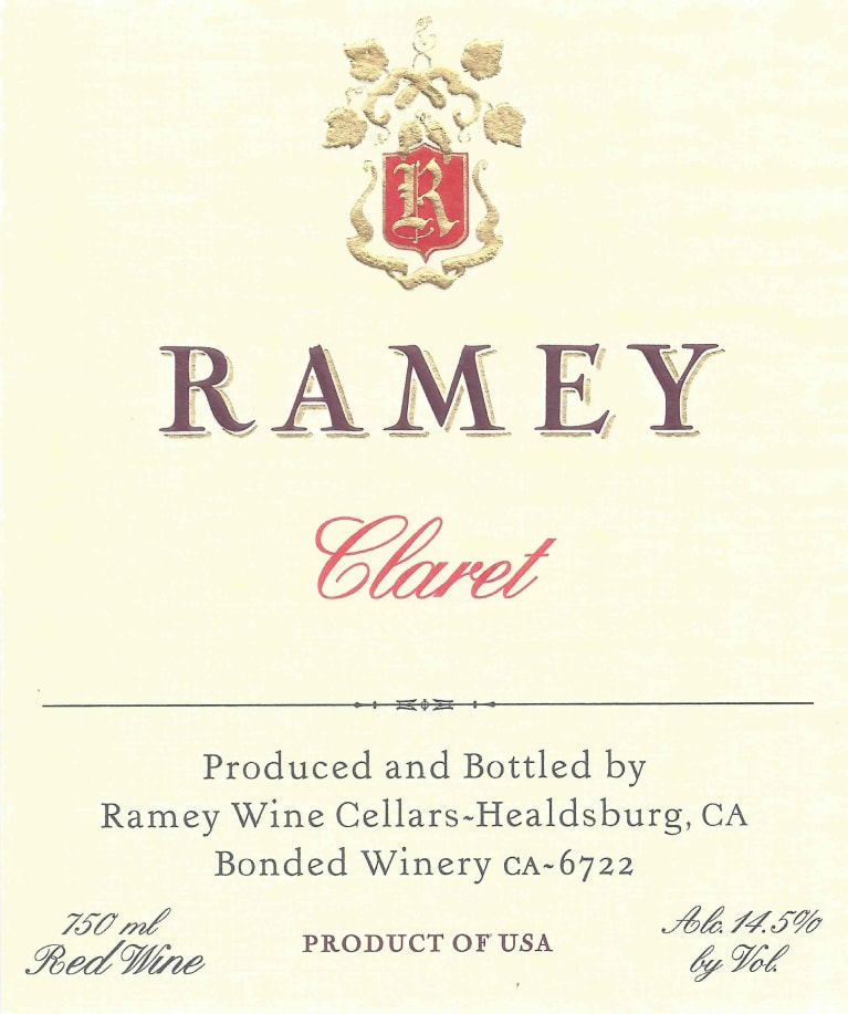 Ramey Claret 2017 Front Label