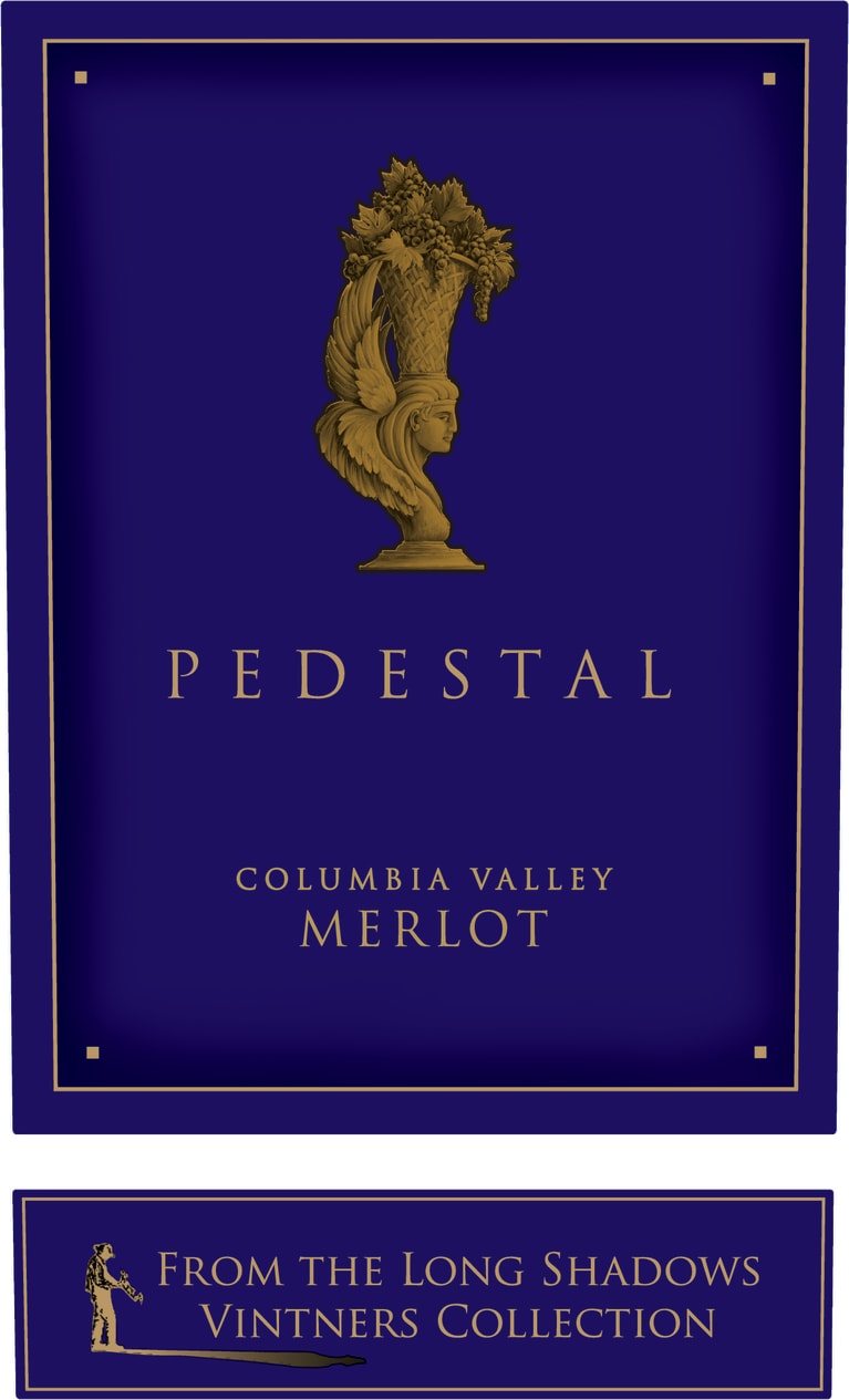 Pedestal Merlot 2018 Front Label