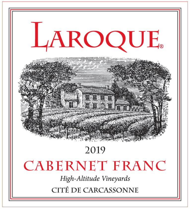 Domaine Laroque Cite de Carcassonne Cabernet Franc 2019 Front Label