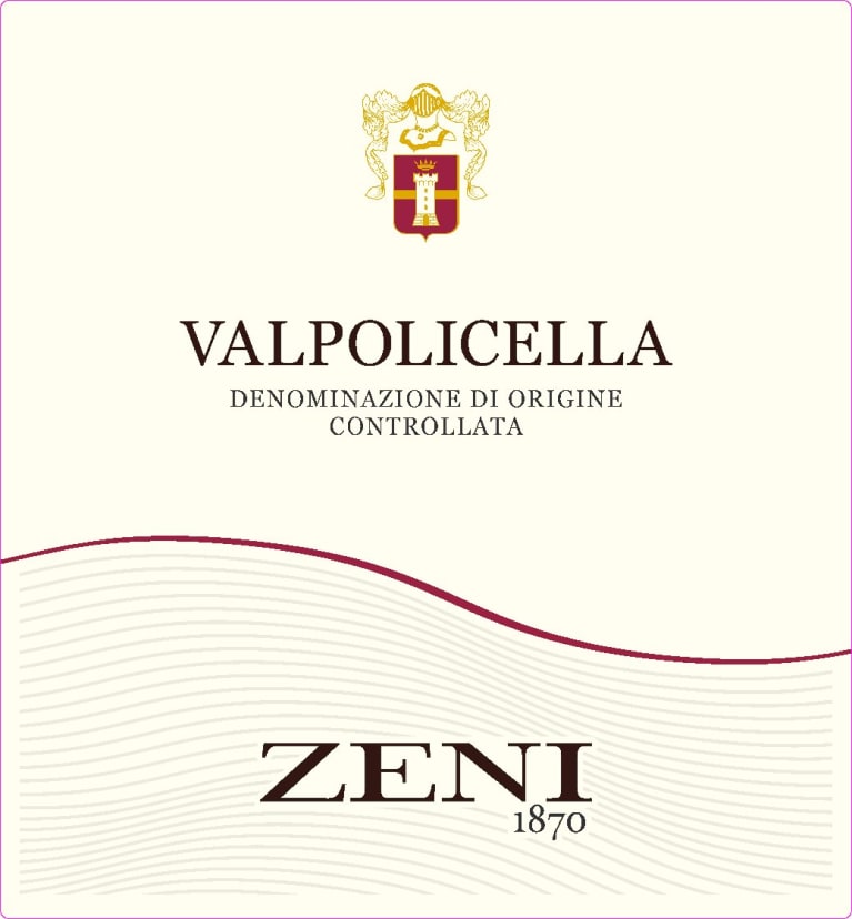 Zeni Valpolicella 2021 Front Label