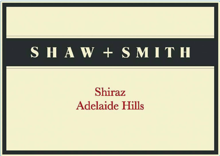 Shaw + Smith Shiraz 2019 Front Label