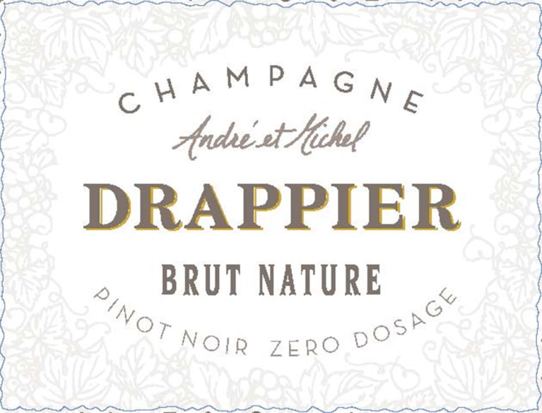 Drappier Brut Nature André & Michel Pinot Noir Zero Dosage Front Label