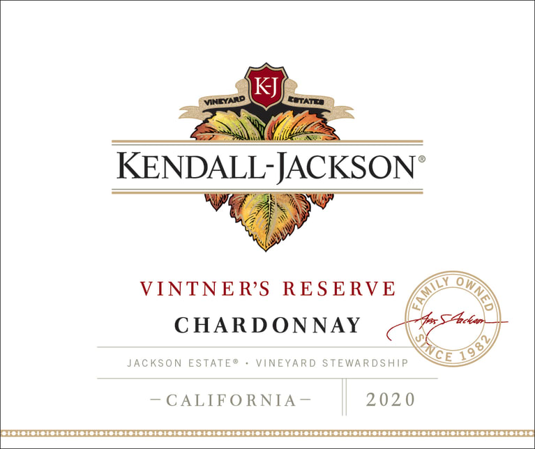 Kendall-Jackson Vintner's Reserve Chardonnay 2020 Front Label