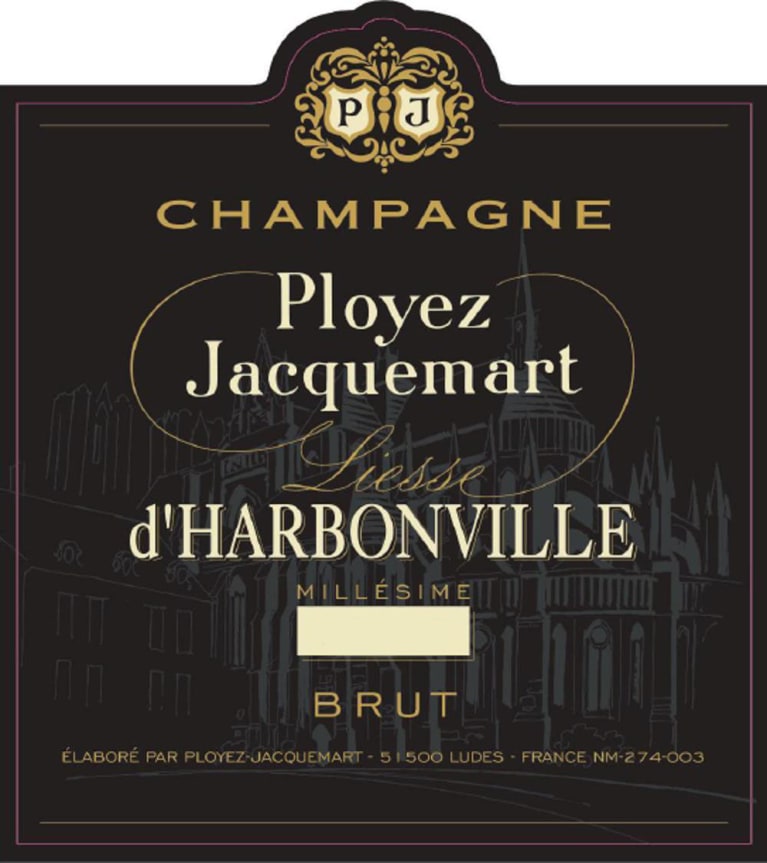 Champagne Ployez-Jacquemart Liesse d'Harbonville Brut 2002 Front Label