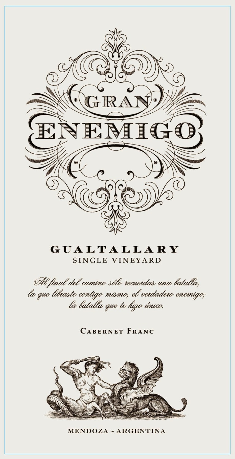 El Enemigo Gran Enemigo Gualtallary Single Vineyard 2017 Front Label
