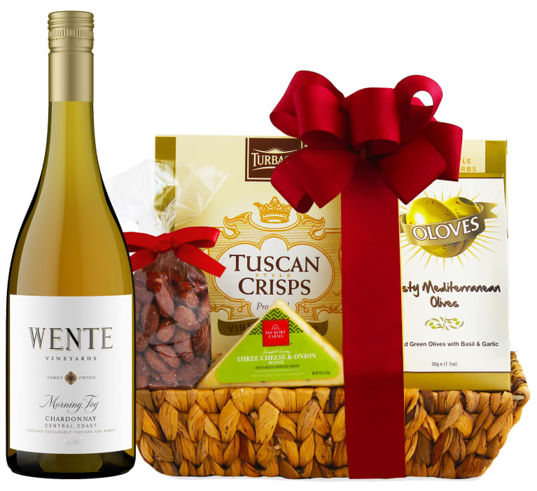 wine.com Chardonnay & Cheese Gift Basket Gift Product Image