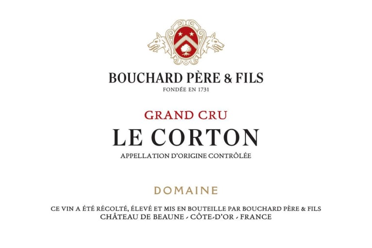 Bouchard Pere & Fils Le Corton Grand Cru 2017 Front Label