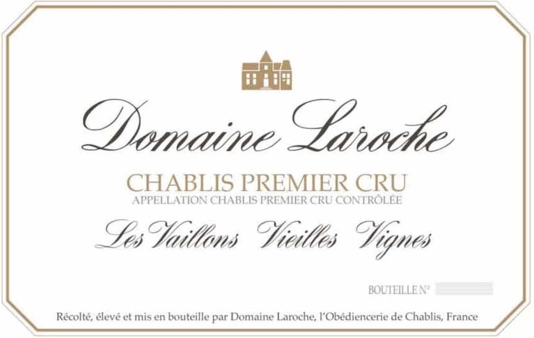 Domaine Laroche Chablis Les Vaillons Vieilles Vignes Premier Cru 2020 Front Label