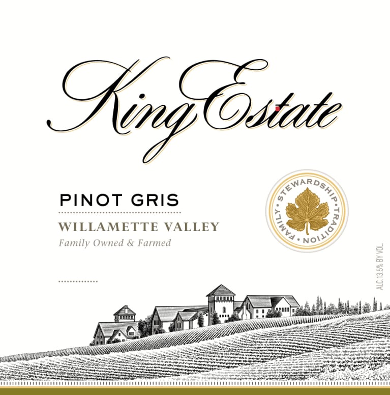 King Estate Willamette Valley Pinot Gris 2017 Front Label