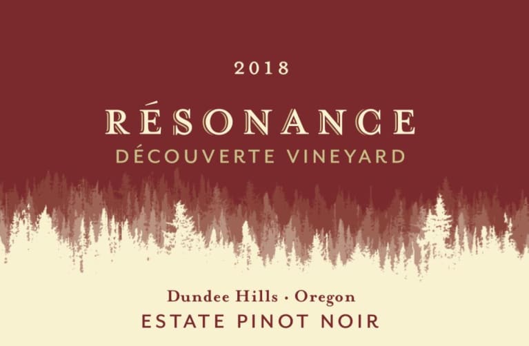 Resonance Decouverte Vineyard Pinot Noir 2018 Front Label