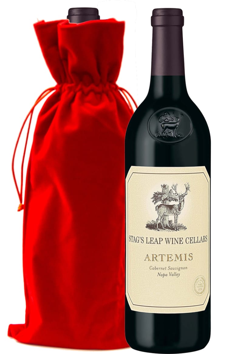 wine.com Stag's Leap Wine Cellars Artemis Cabernet with Red Velvet Gift Bag Gift Product Image