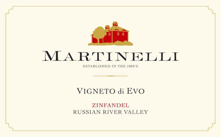 Martinelli Vigneto di Evo Zinfandel 2019 Front Label