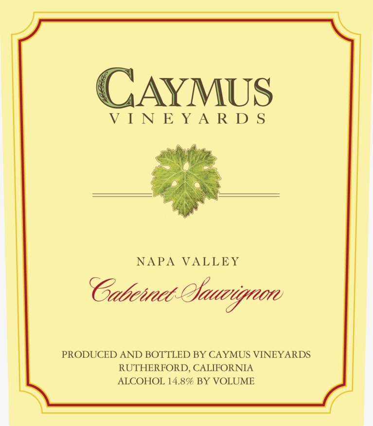 Caymus Napa Valley Cabernet Sauvignon 2002 Front Label