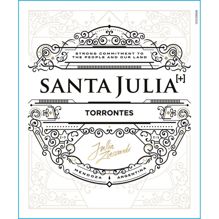 Santa Julia Plus Torrontes 2021 Front Label