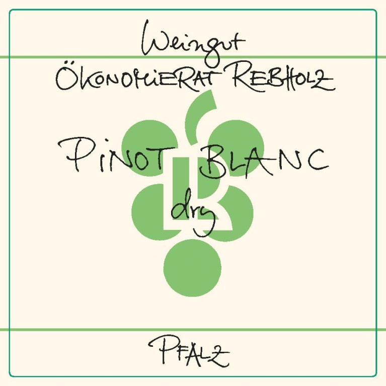 Rebholz Pfalz Dry Pinot Blanc 2020 Front Label