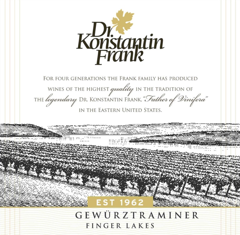 Dr. Konstantin Frank Gewurztraminer 2021 Front Label