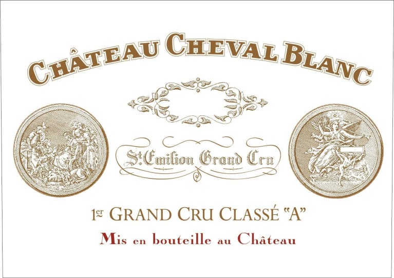 Chateau Cheval Blanc (6 Bottes in OWC Futures Pre-Sale) 2020 Front Label