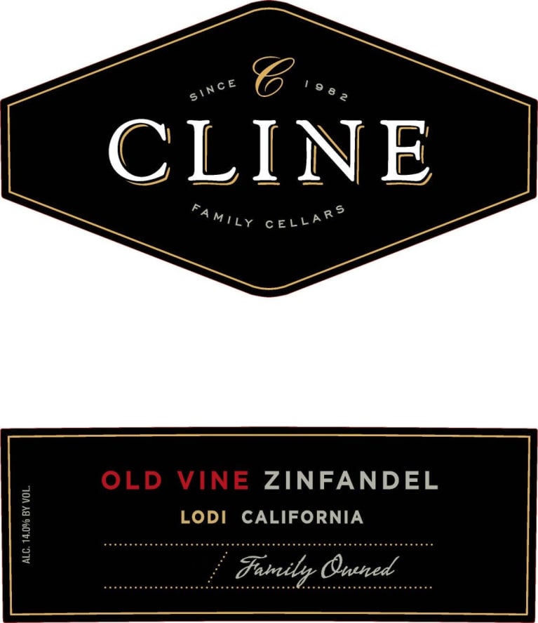 Cline Lodi Old Vine Zinfandel 2020 Front Label