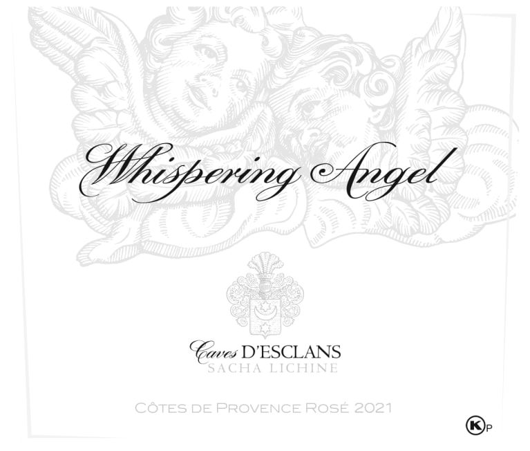 Chateau d'Esclans Whispering Angel Rose 2021 Front Label