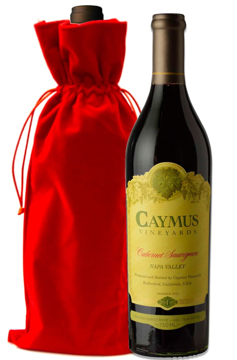 wine.com Caymus Napa Valley Cabernet Sauvignon with Red Velvet Gift Bag Gift Product Image